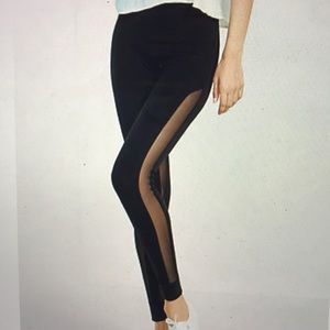 Express High Waisted Mesh Inset Legging